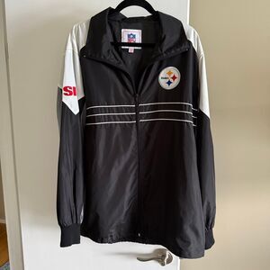 Pittsburgh Steelers SI Vintage Track Jacket Full Zip Size XL NFL Football